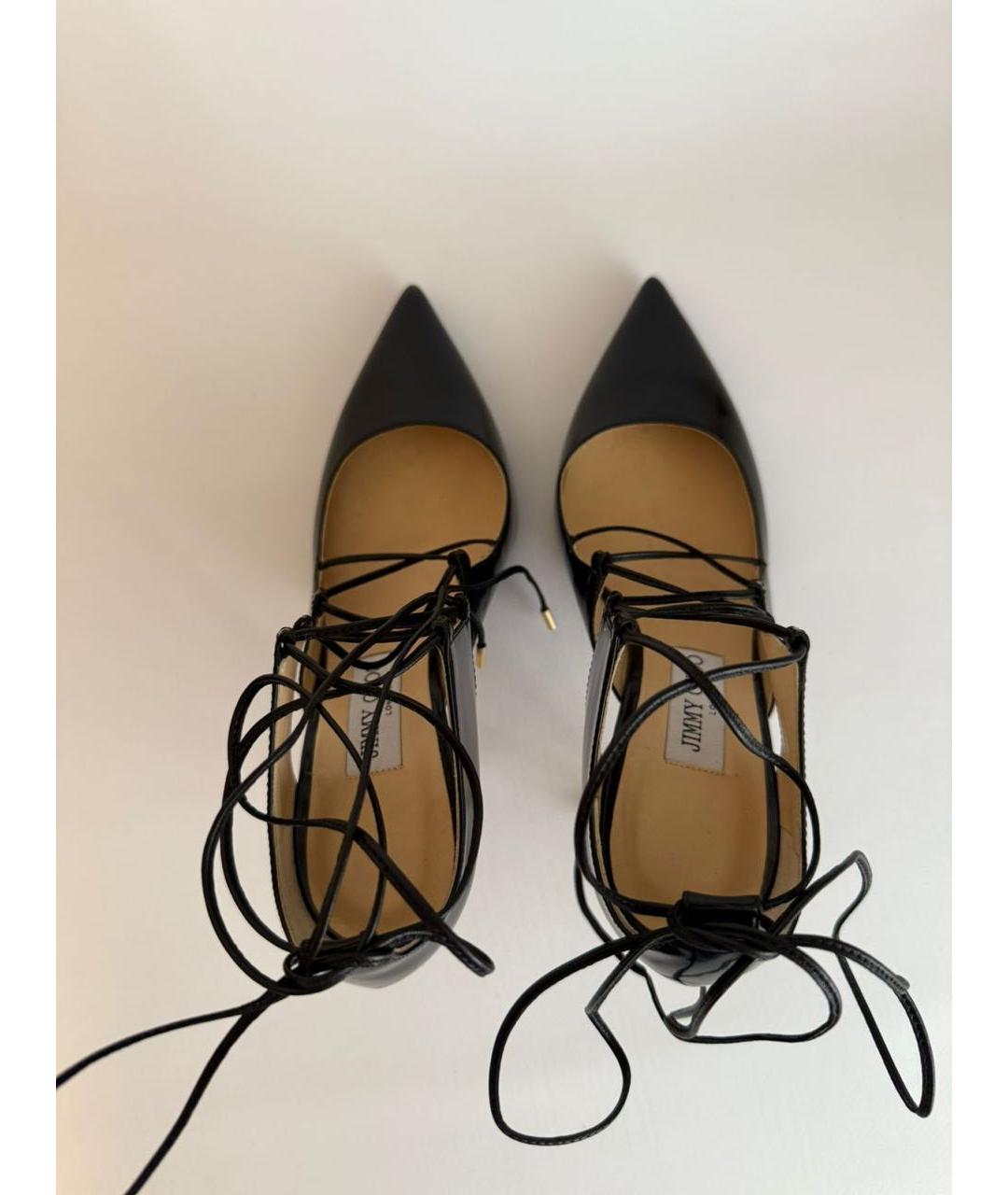 JIMMY CHOO Черные замшевые туфли, фото 3