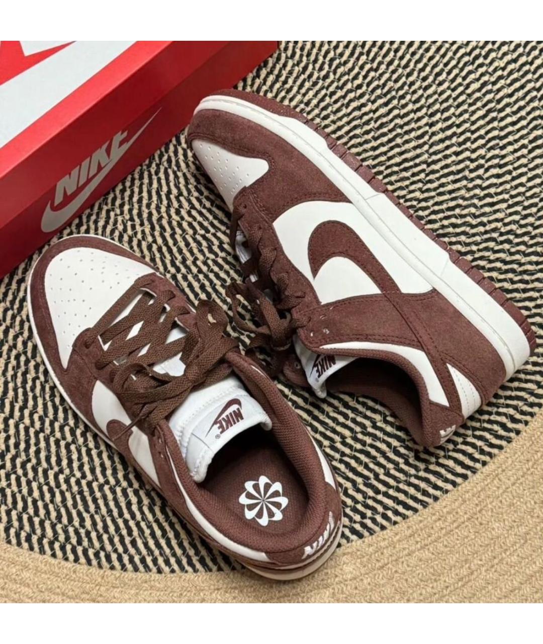 NIKE Бордовые замшевые кроссовки, фото 5