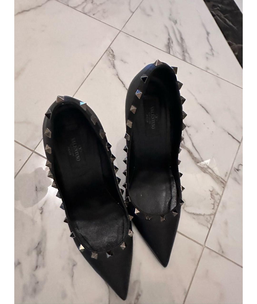 VALENTINO Черные кожаные туфли, фото 2