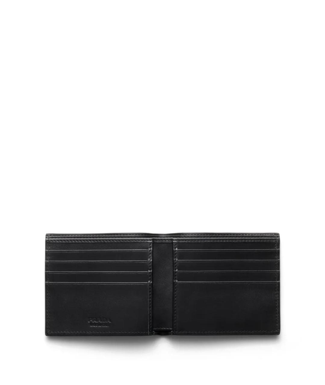 PRADA Черный кожаный кошелек, фото 4
