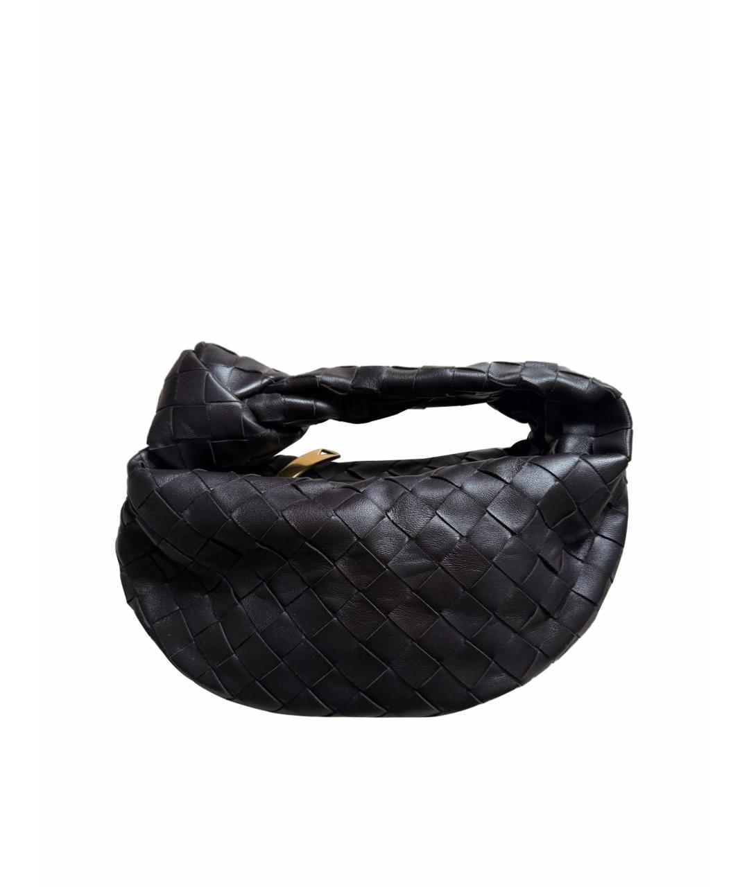 BOTTEGA VENETA Коричневая кожаная сумка с короткими ручками, фото 1