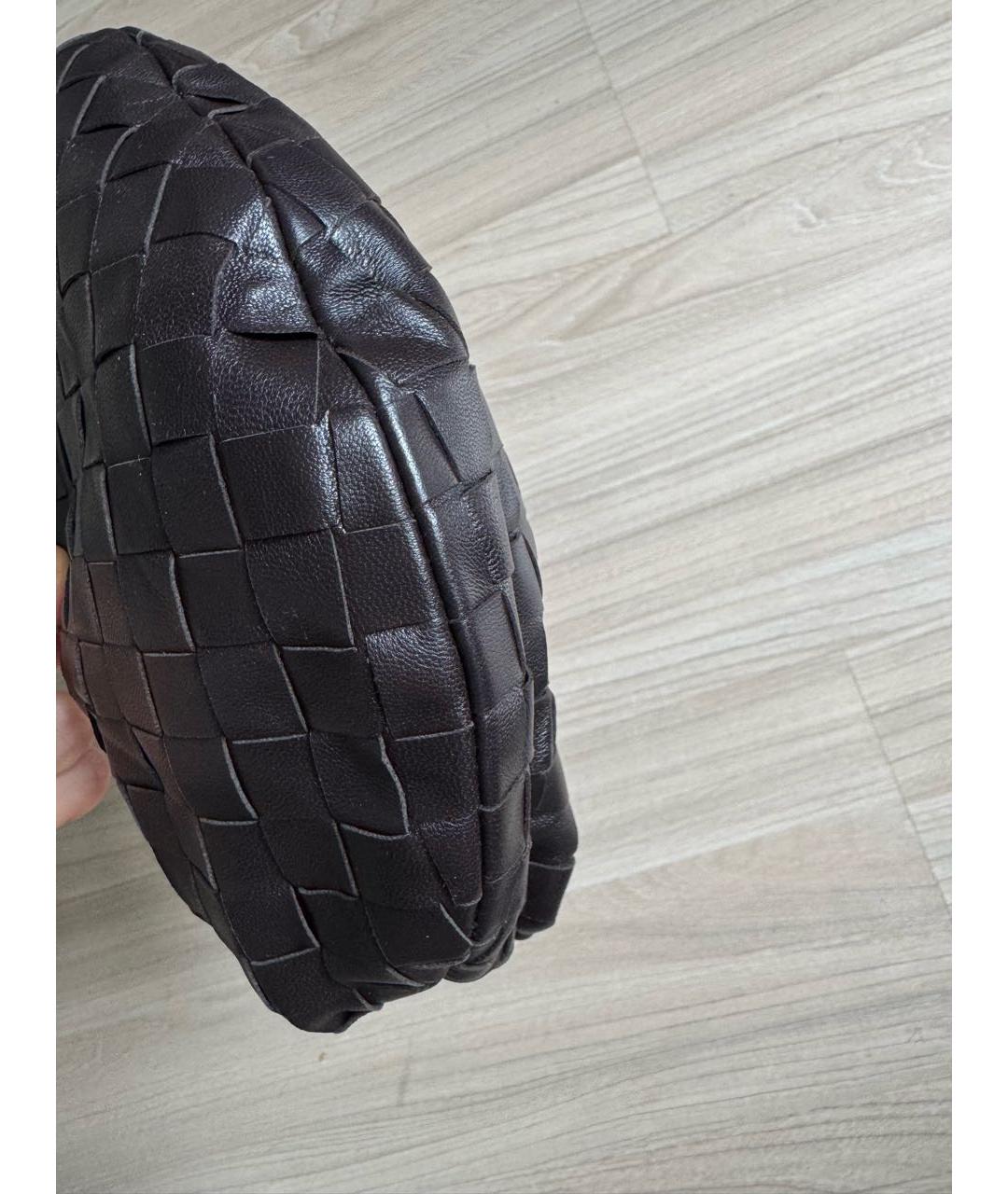 BOTTEGA VENETA Коричневая кожаная сумка с короткими ручками, фото 4
