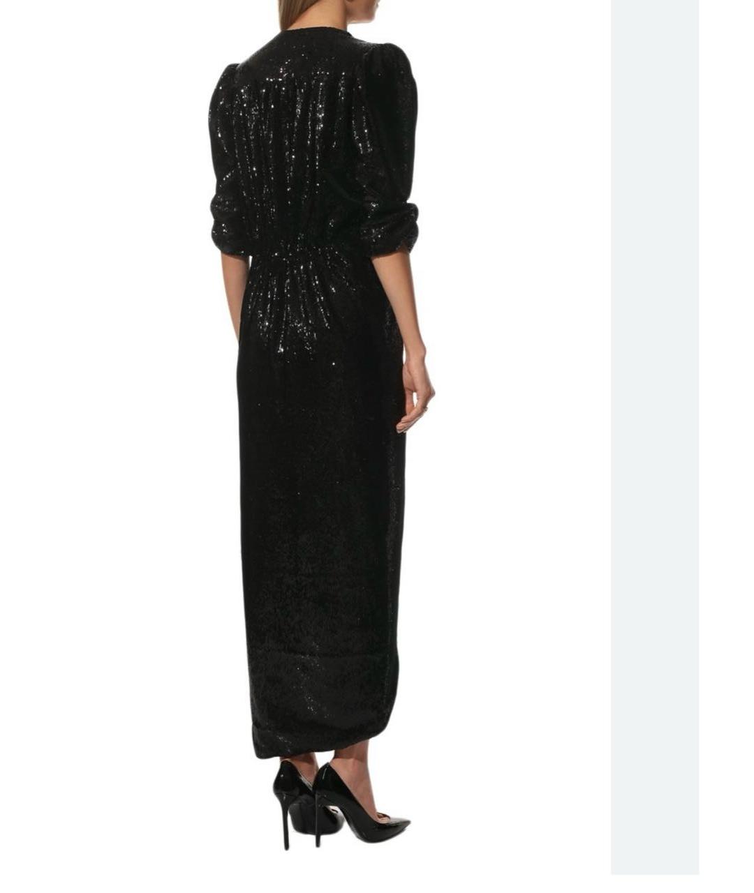 LANVIN Черное полиэстеровое вечернее платье, фото 7