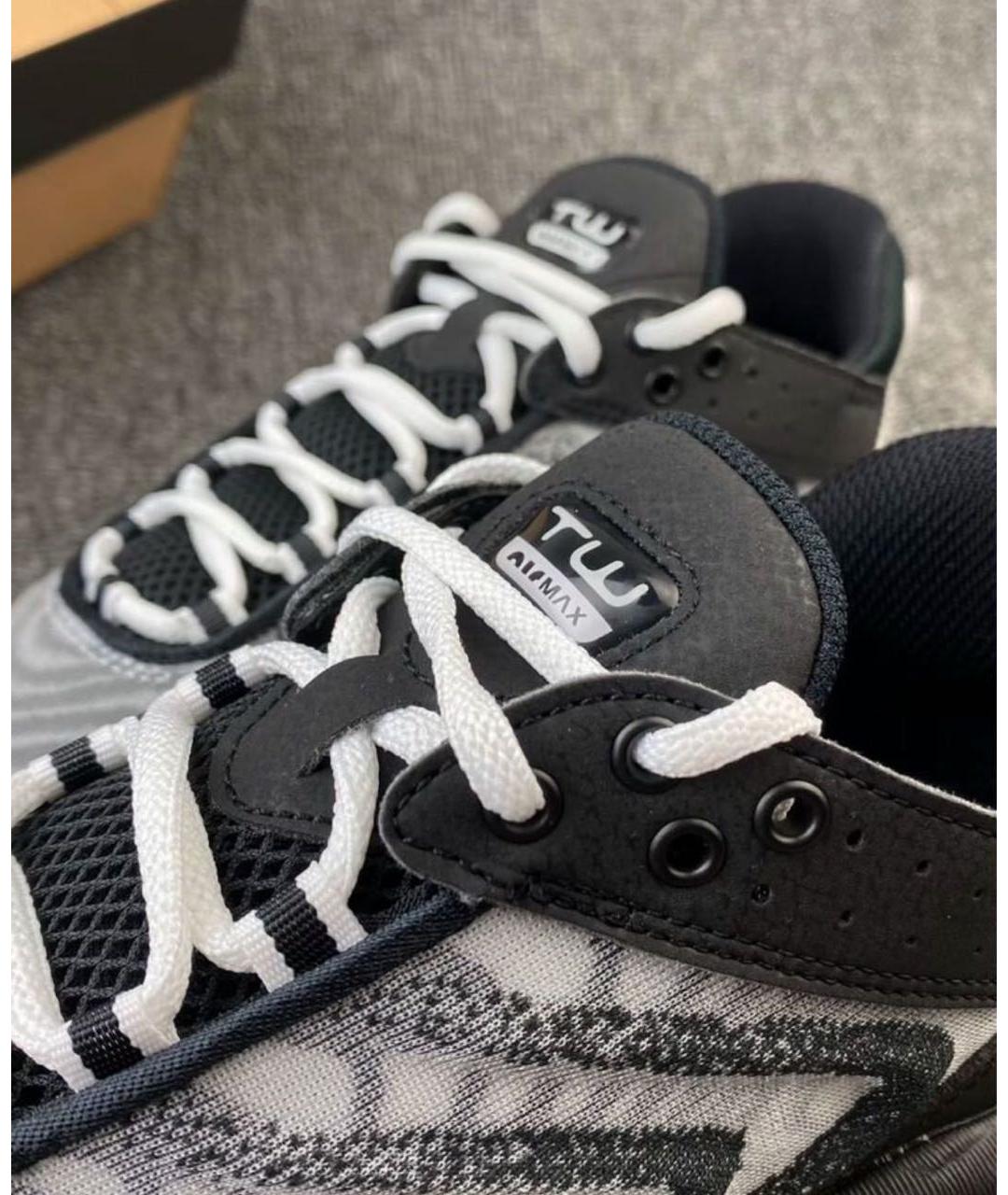NIKE Черные текстильные низкие кроссовки / кеды, фото 6