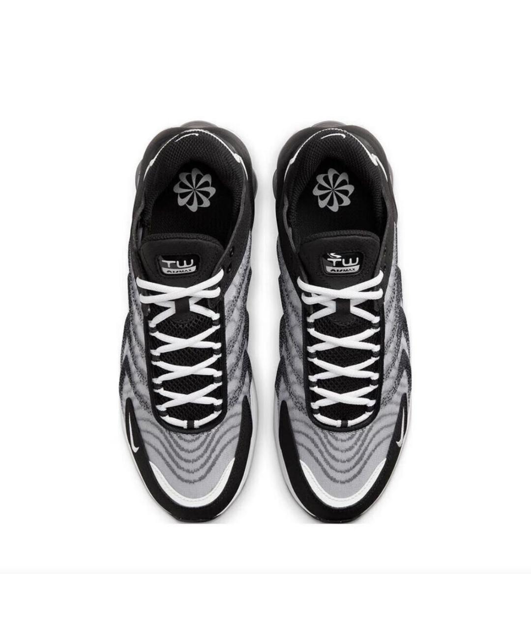 NIKE Черные текстильные низкие кроссовки / кеды, фото 3