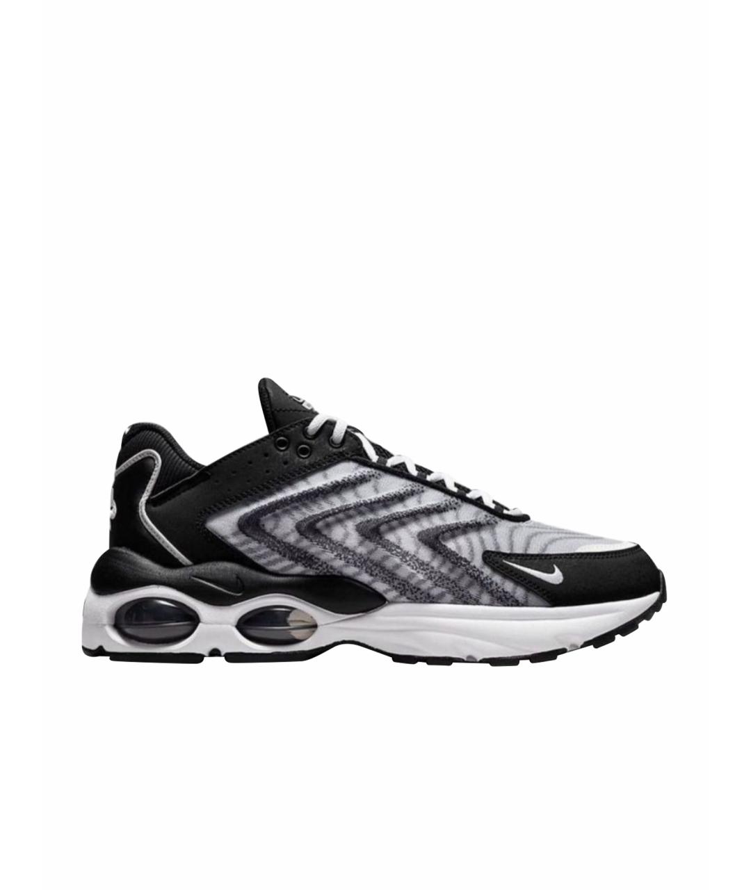 NIKE Черные текстильные низкие кроссовки / кеды, фото 1