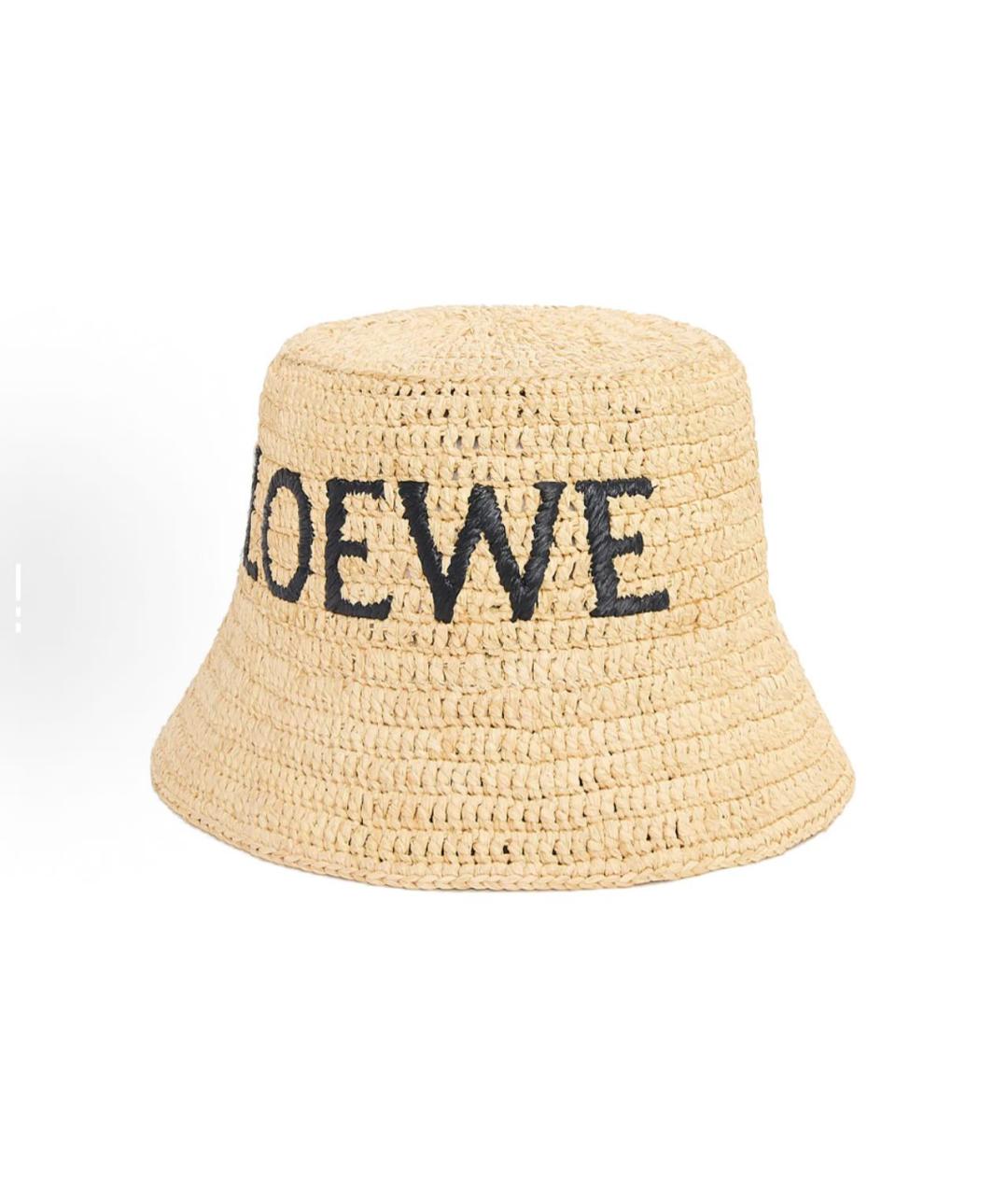 LOEWE Бежевая панама, фото 4