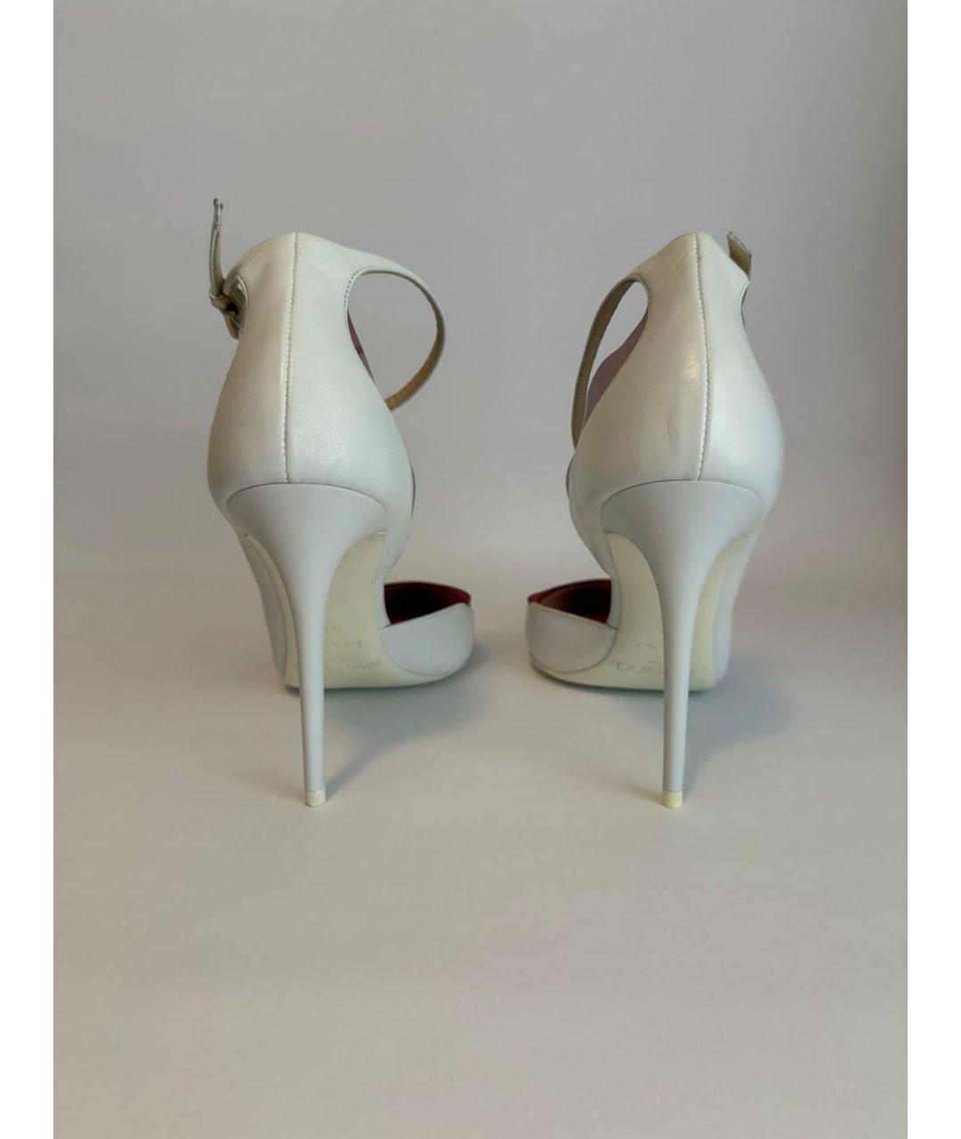 JIMMY CHOO Белые кожаные туфли, фото 4