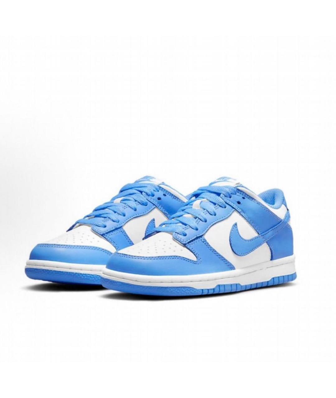 NIKE Голубые кожаные кроссовки, фото 2