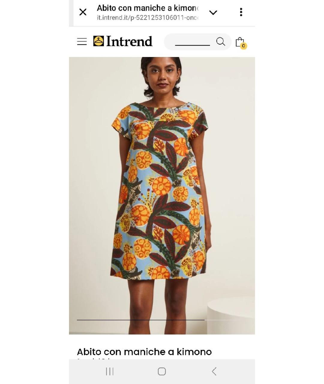 'S MAX MARA Мульти хлопковое повседневное платье, фото 8