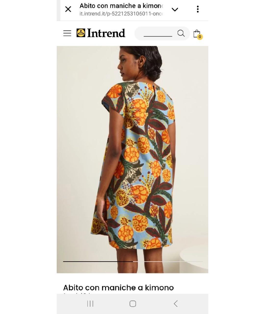 'S MAX MARA Мульти хлопковое повседневное платье, фото 9