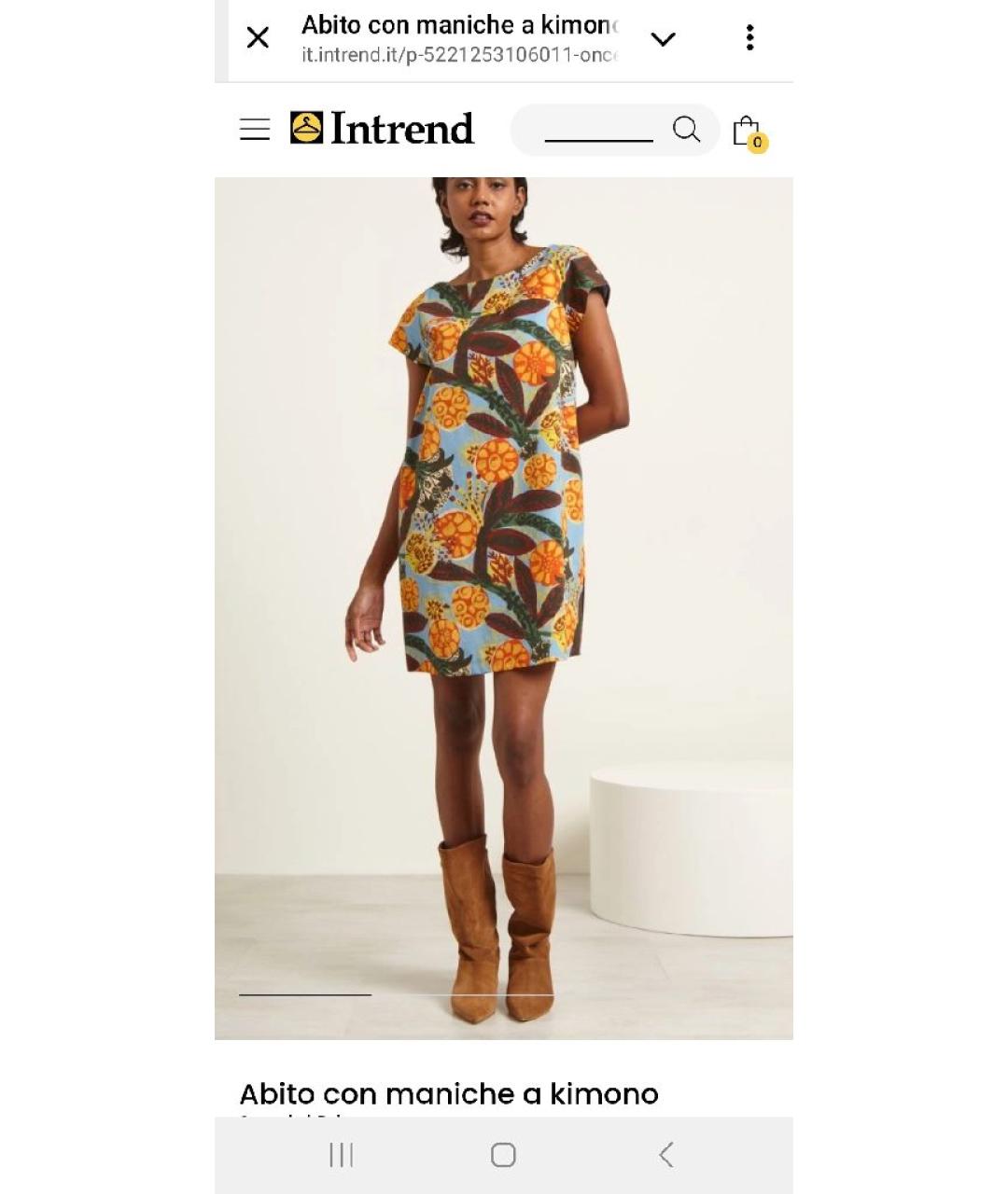 'S MAX MARA Мульти хлопковое повседневное платье, фото 7