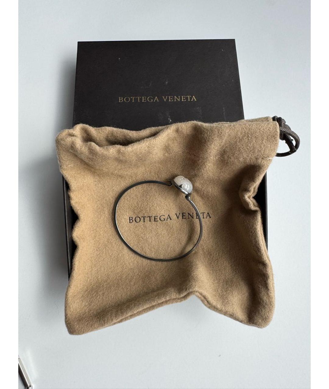 BOTTEGA VENETA Серебрянный серебряный браслет, фото 2