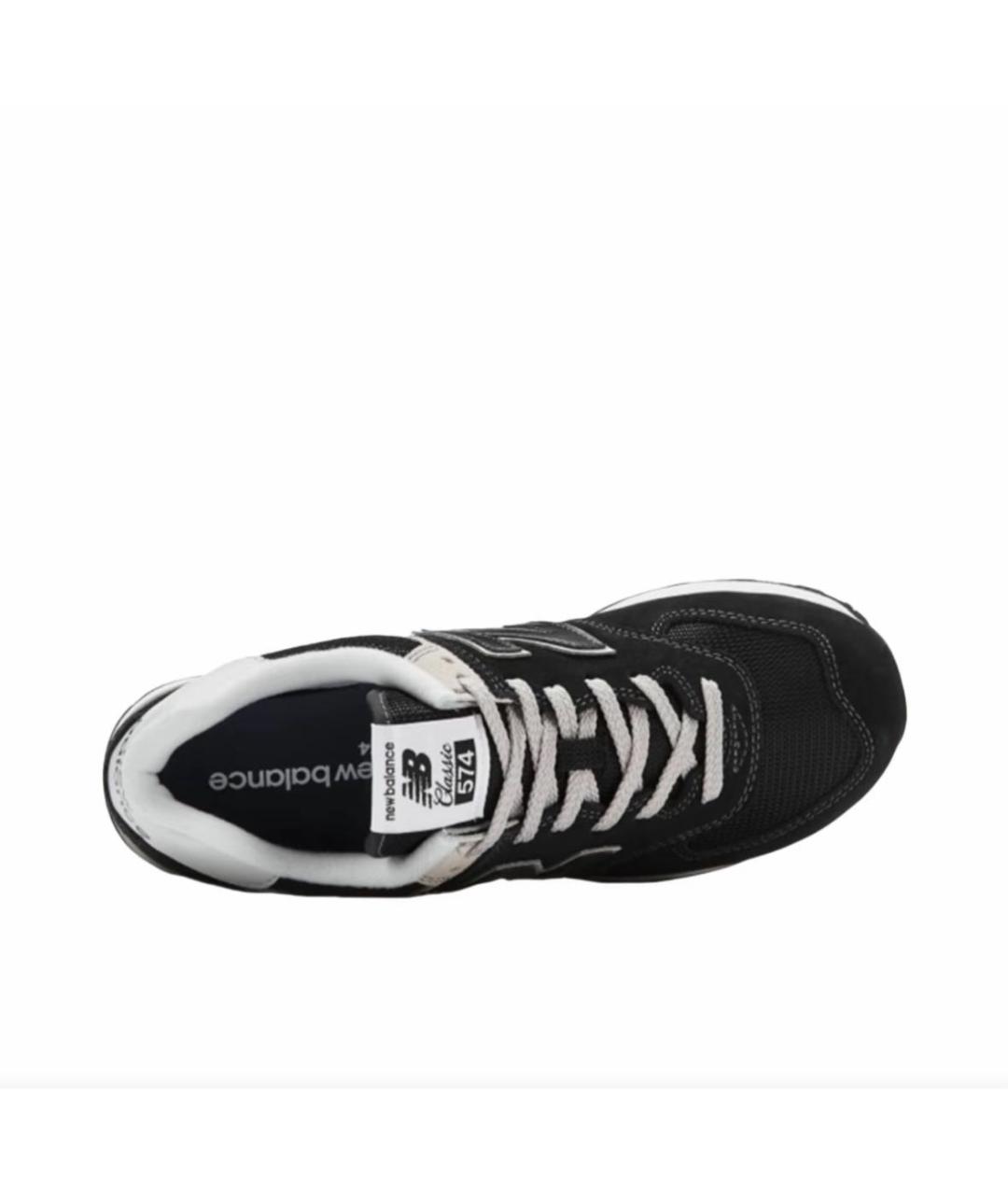 NEW BALANCE Черные замшевые низкие кроссовки / кеды, фото 3