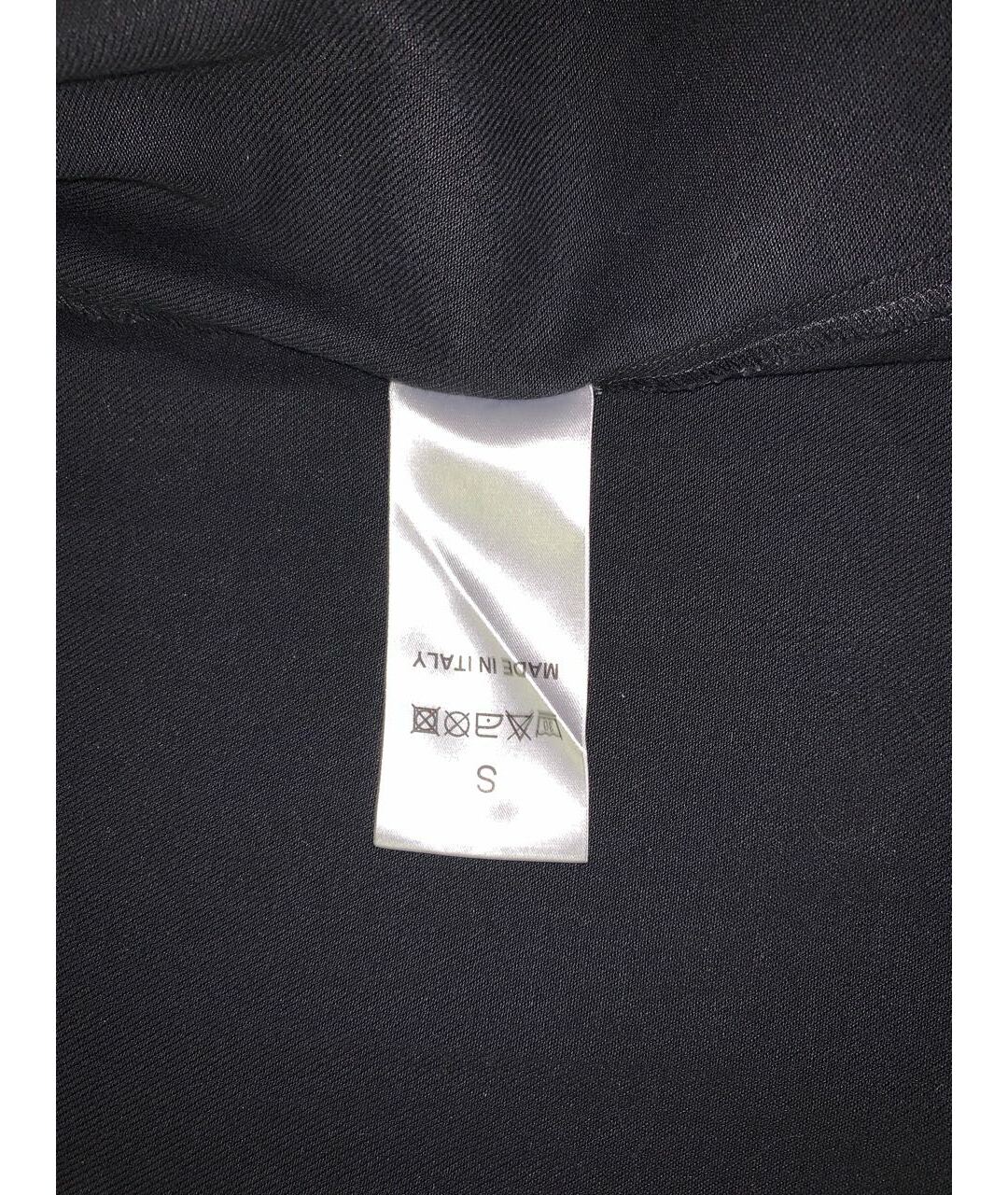 RAF SIMONS Черная хлопко-полиэстеровая кэжуал рубашка, фото 4