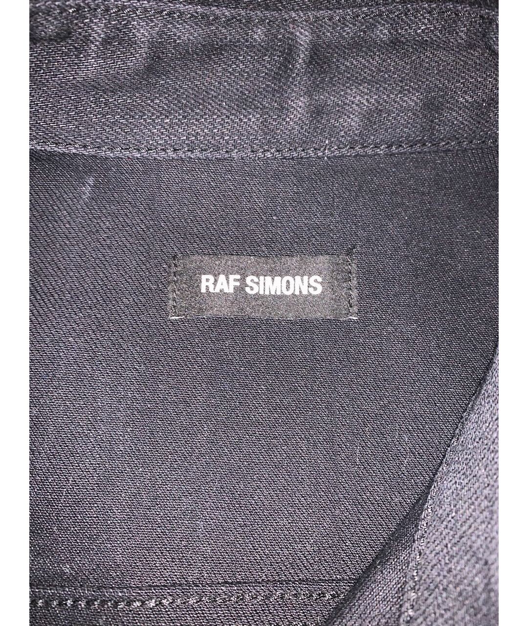RAF SIMONS Черная хлопко-полиэстеровая кэжуал рубашка, фото 3