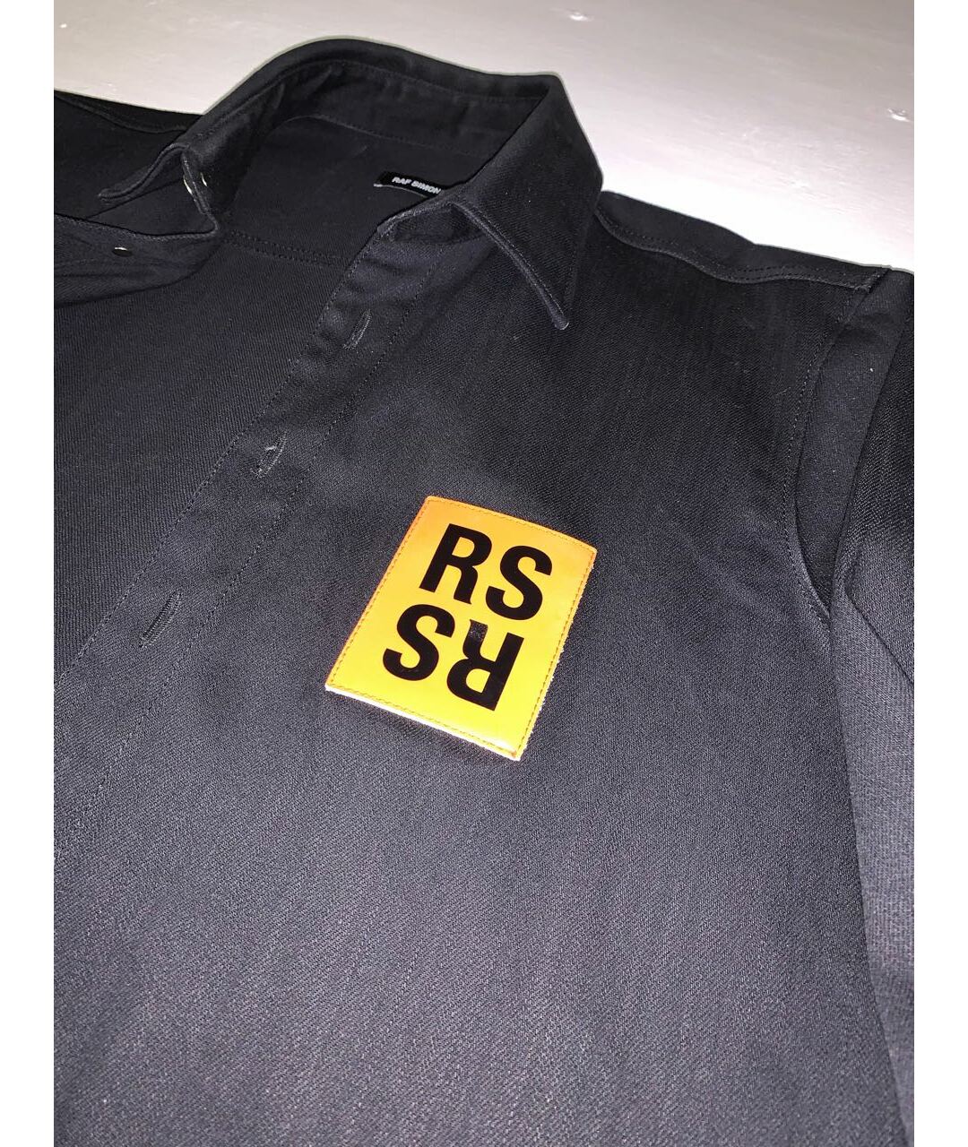 RAF SIMONS Черная хлопко-полиэстеровая кэжуал рубашка, фото 2