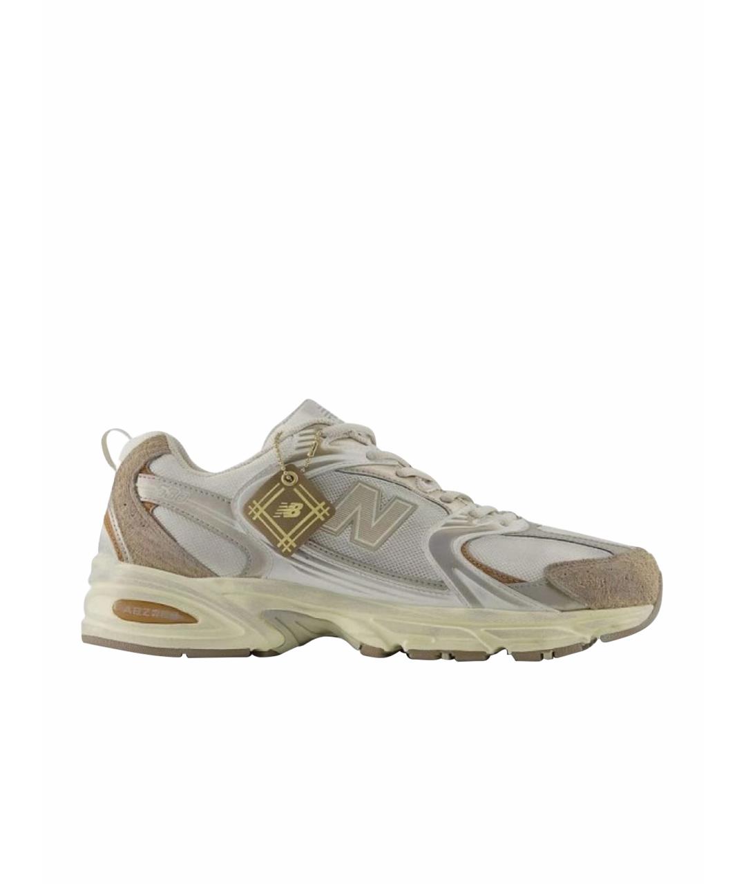 NEW BALANCE Бежевые текстильные кроссовки, фото 1
