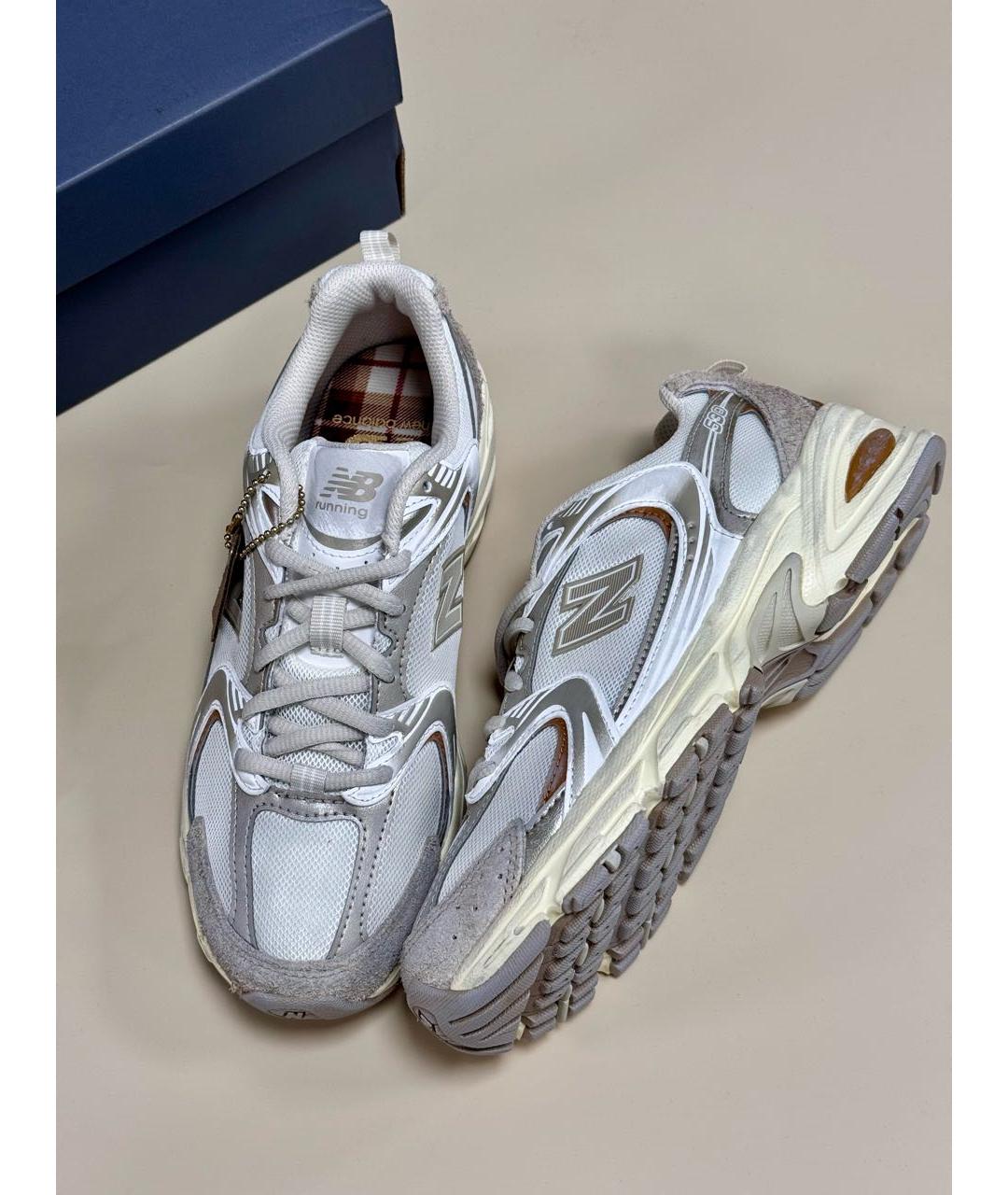 NEW BALANCE Бежевые текстильные кроссовки, фото 6