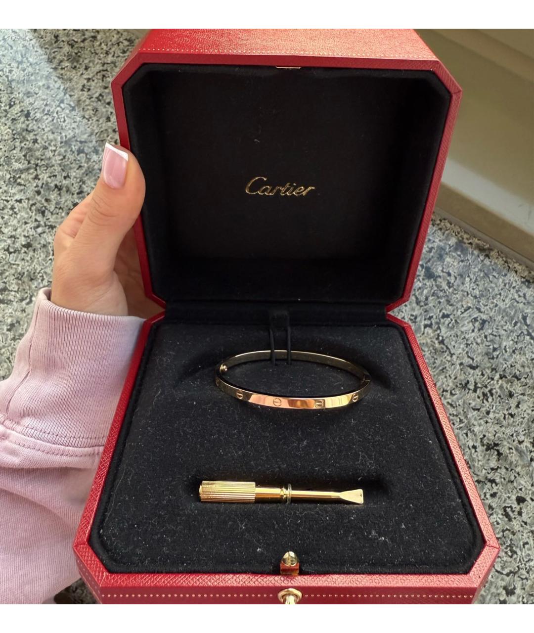 CARTIER Золотой браслет из желтого золота, фото 3