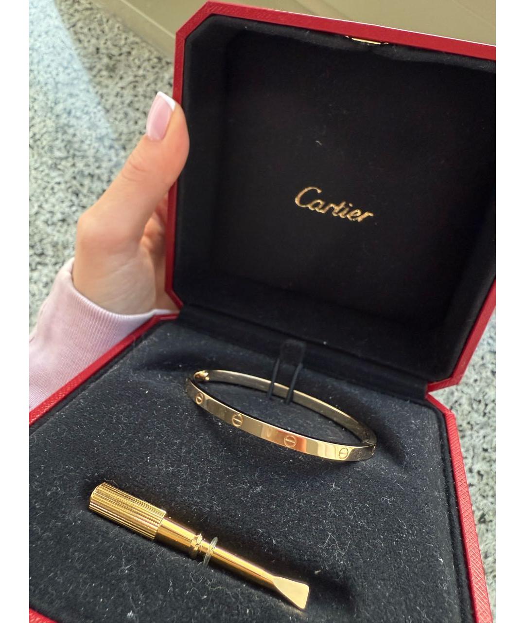 CARTIER Золотой браслет из желтого золота, фото 4