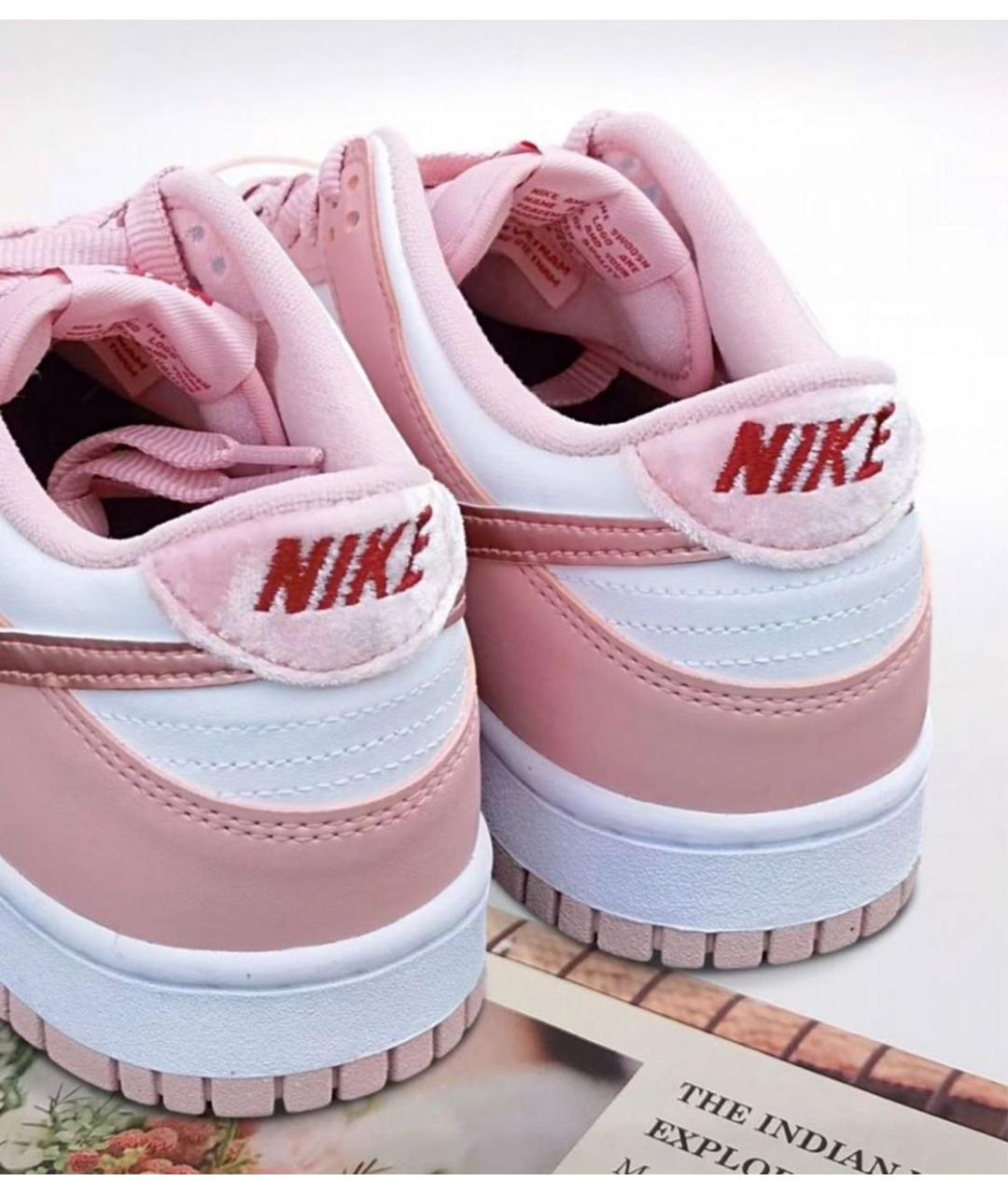 NIKE Розовые замшевые кроссовки, фото 5