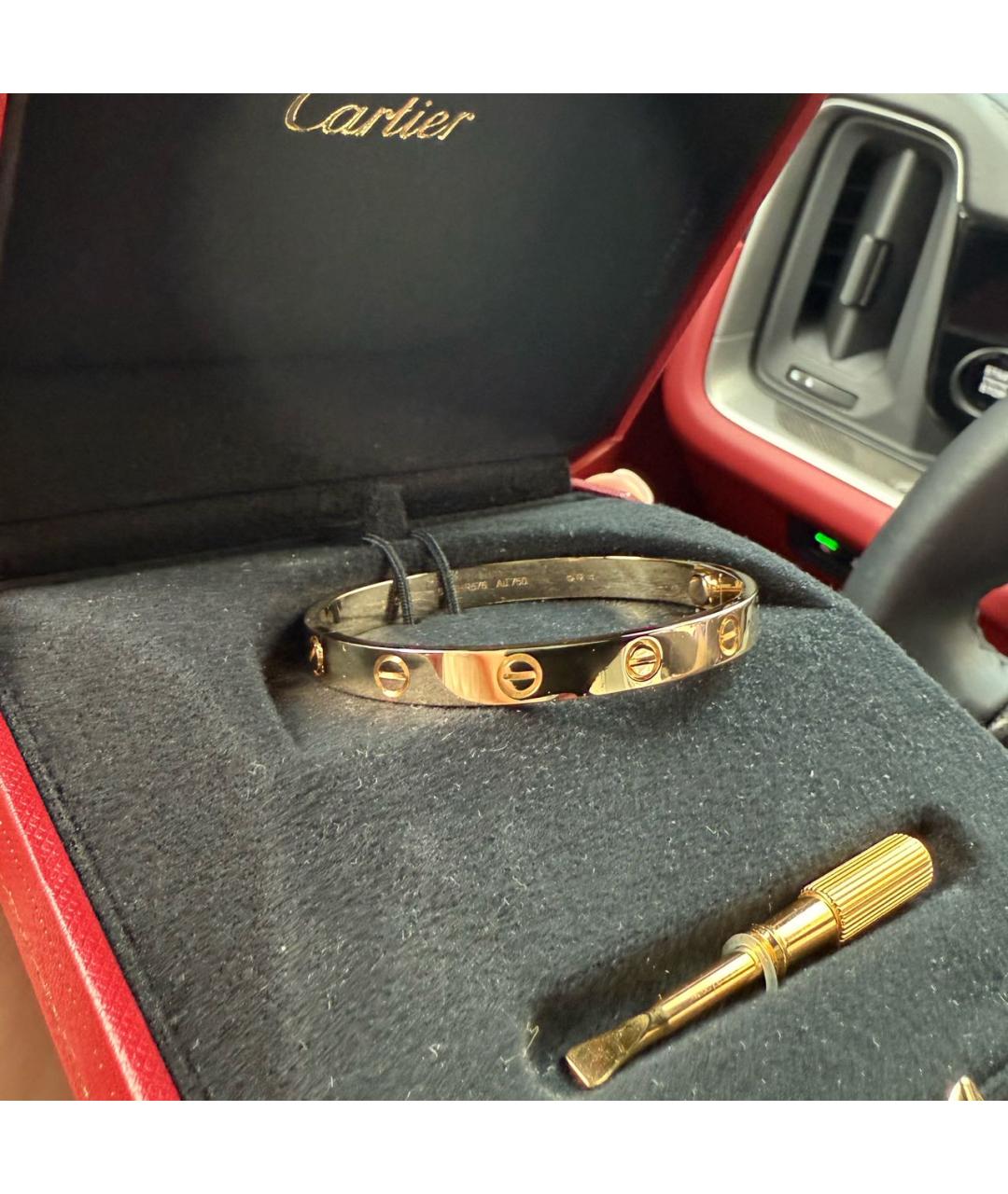 CARTIER Золотой браслет из желтого золота, фото 3
