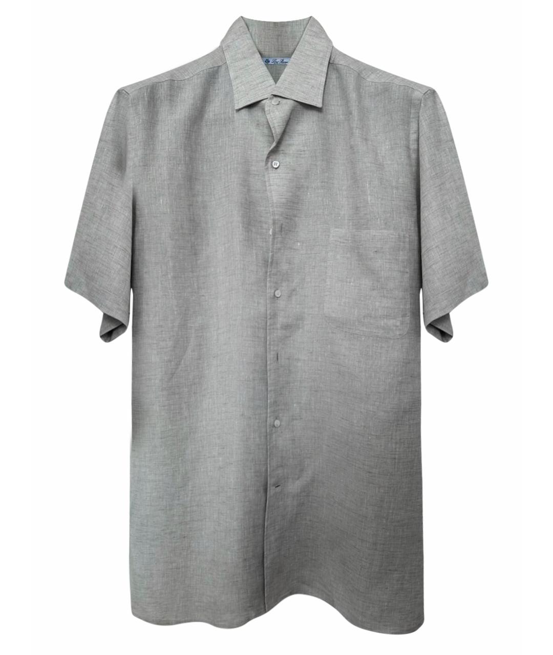 LORO PIANA Бежевая льняная кэжуал рубашка, фото 1