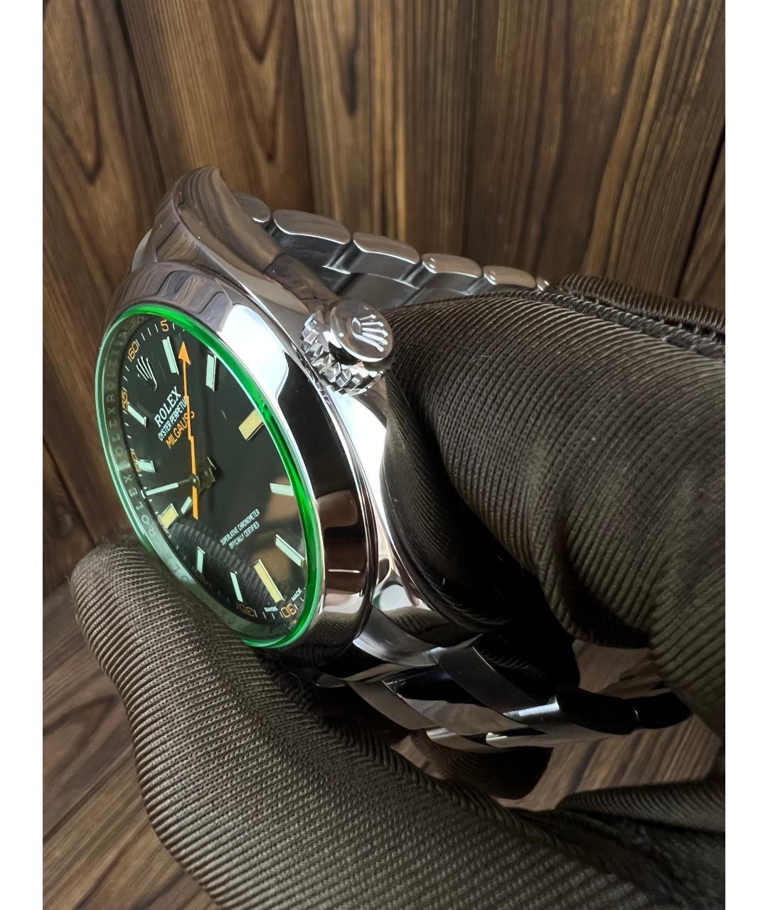 ROLEX Серебряные металлические часы, фото 4