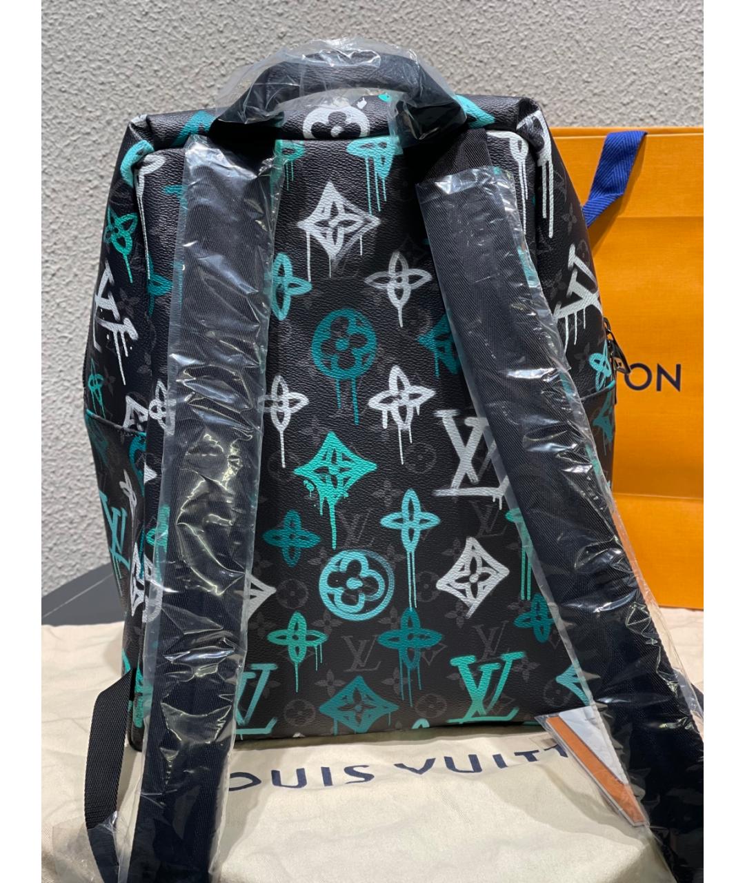 LOUIS VUITTON Голубой рюкзак, фото 6