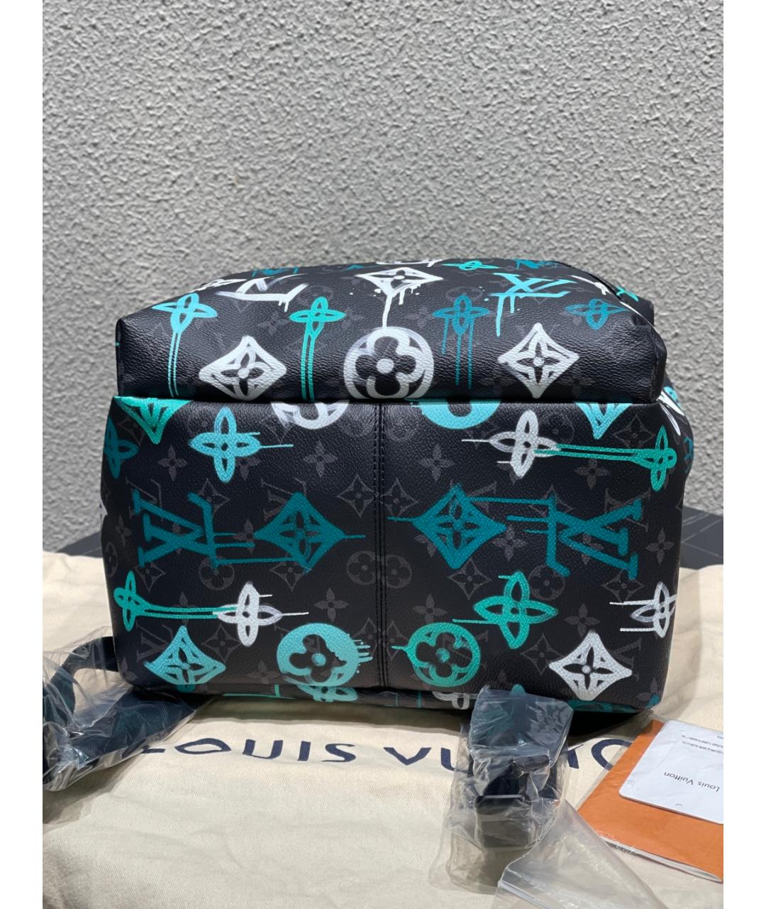 LOUIS VUITTON Голубой рюкзак, фото 8