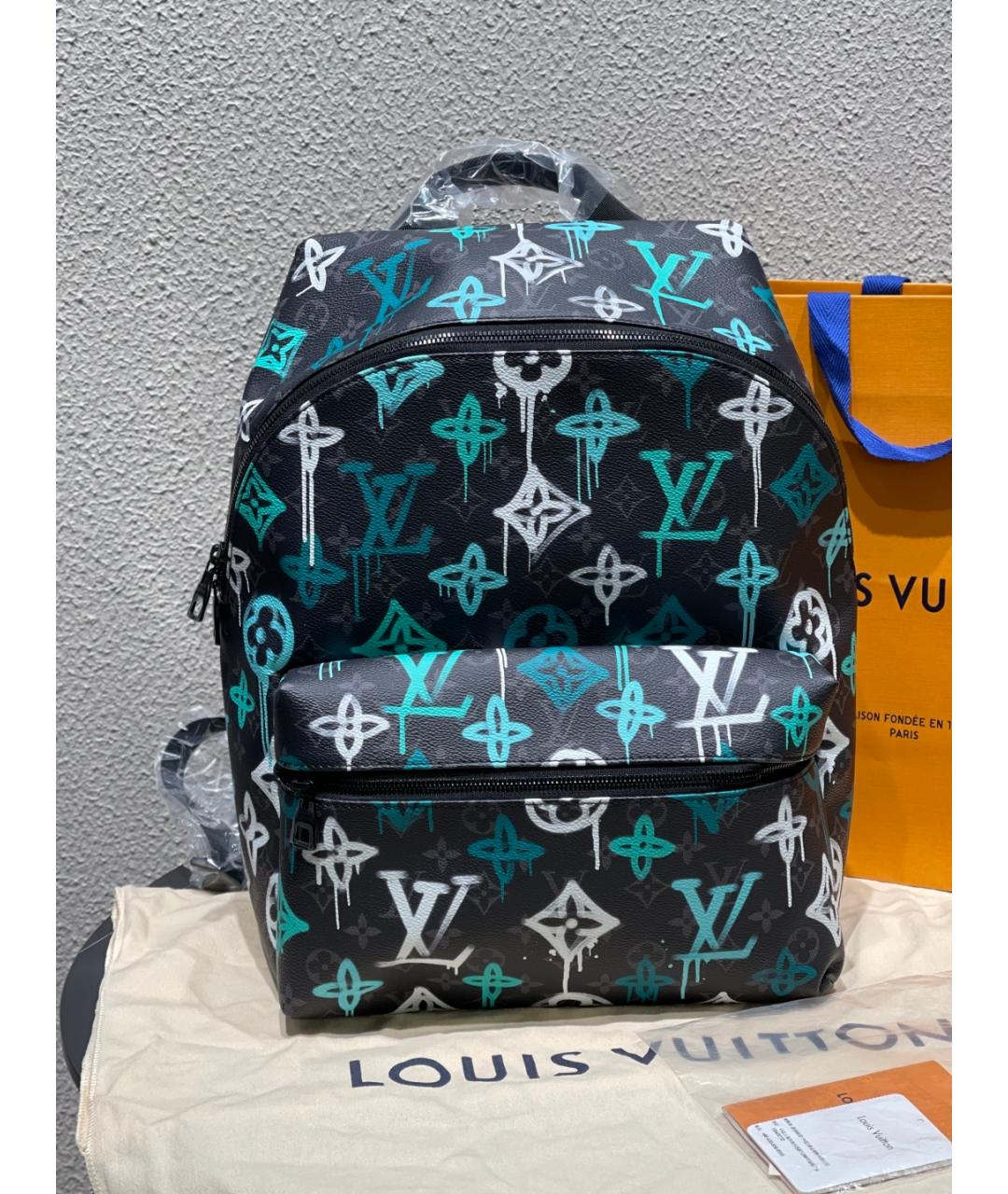 LOUIS VUITTON Голубой рюкзак, фото 10