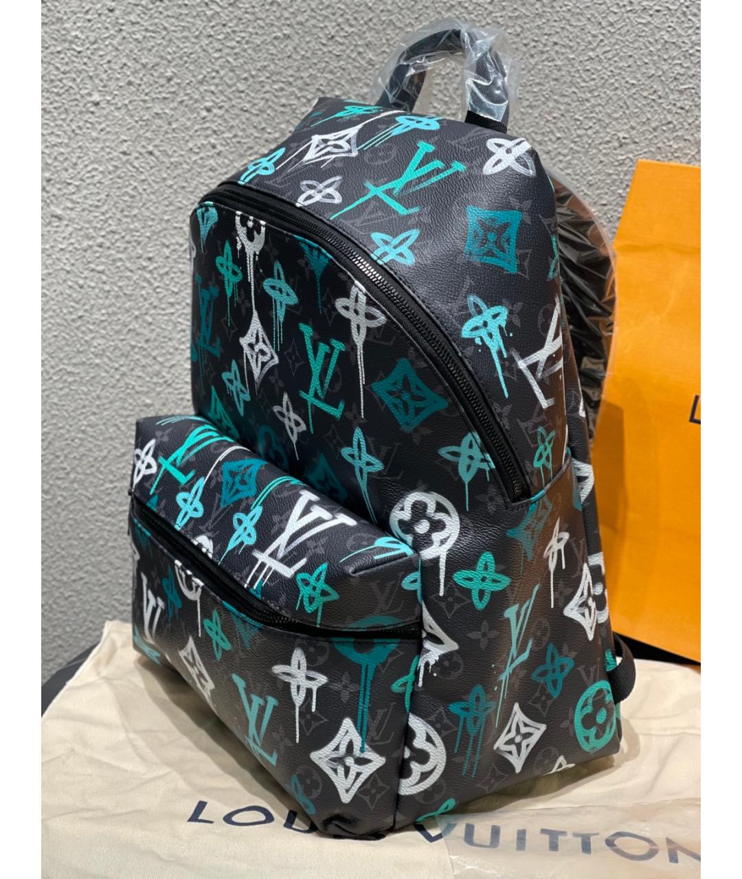 LOUIS VUITTON Голубой рюкзак, фото 3