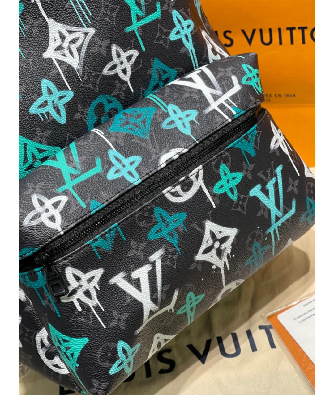 LOUIS VUITTON Голубой рюкзак, фото 5