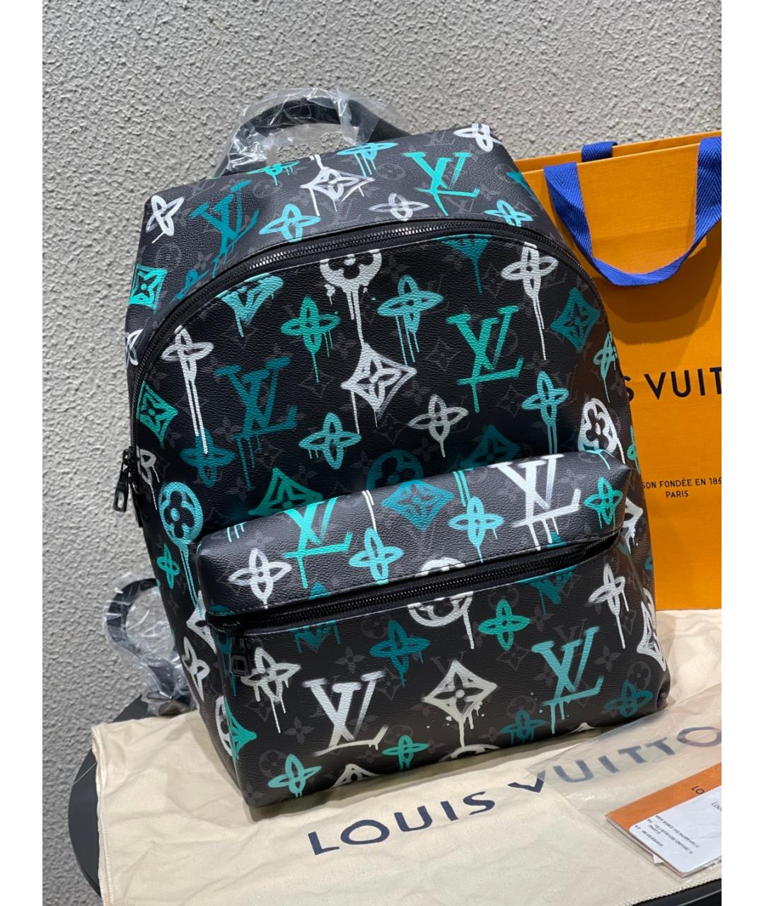 LOUIS VUITTON Голубой рюкзак, фото 2