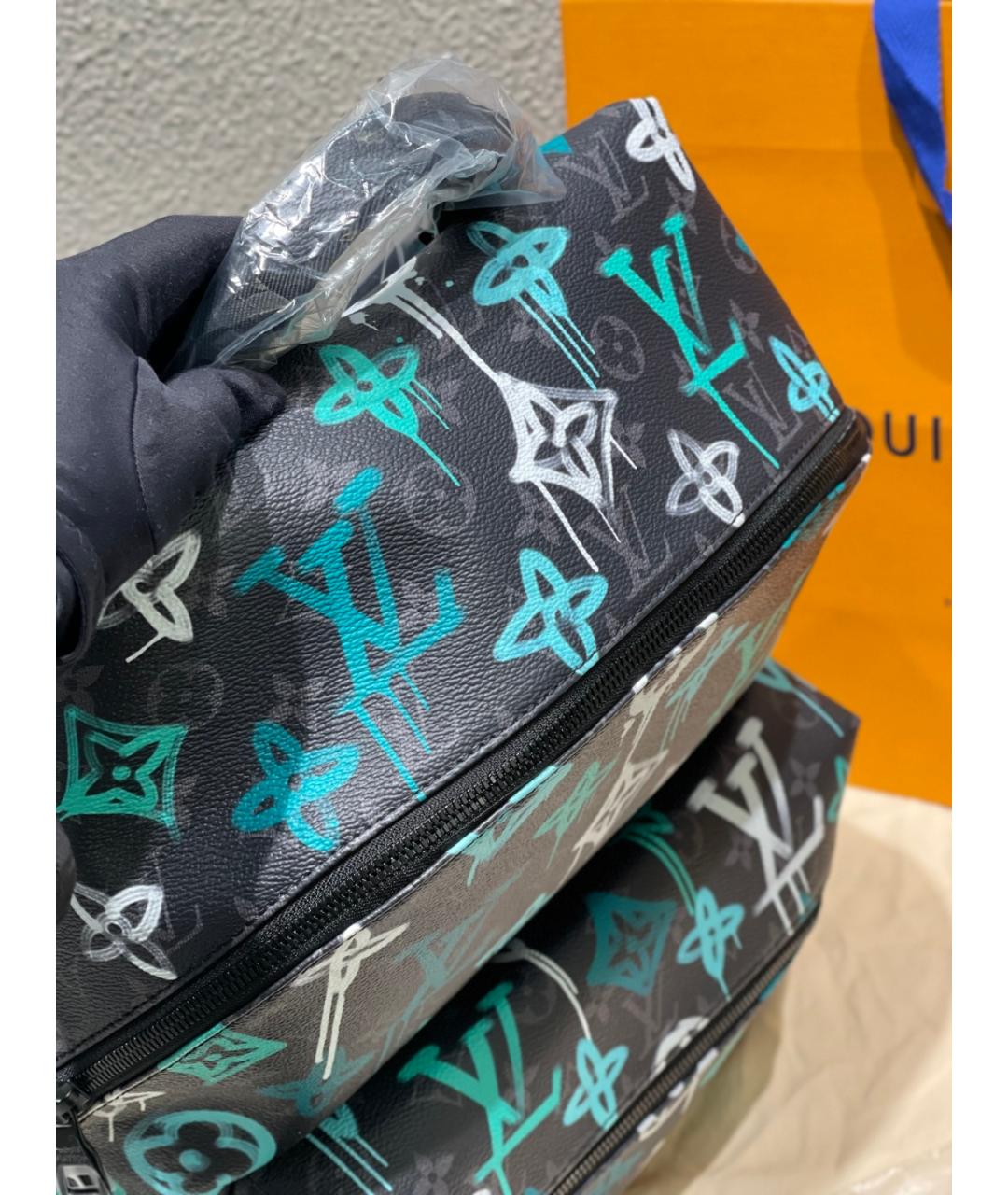 LOUIS VUITTON Голубой рюкзак, фото 7