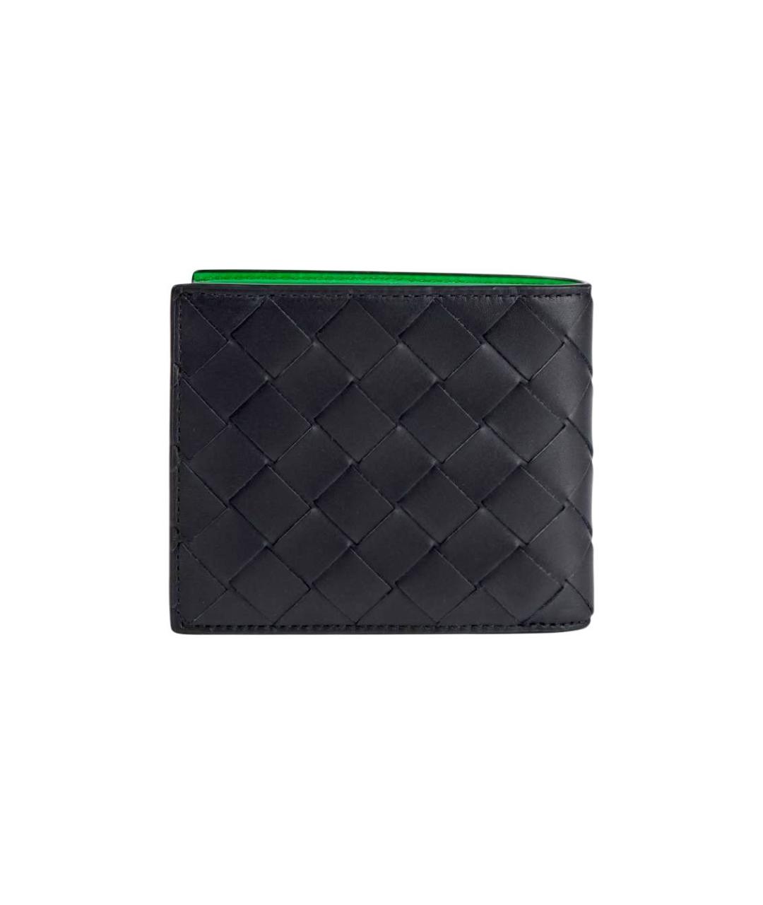 BOTTEGA VENETA Черный кожаный кошелек, фото 4