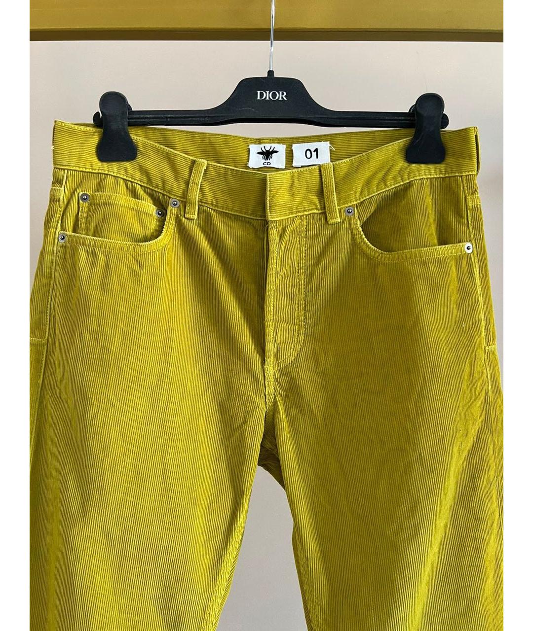 CHRISTIAN DIOR Хлопковые прямые брюки, фото 3