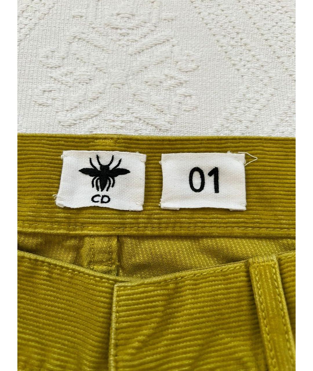 CHRISTIAN DIOR Хлопковые прямые брюки, фото 4