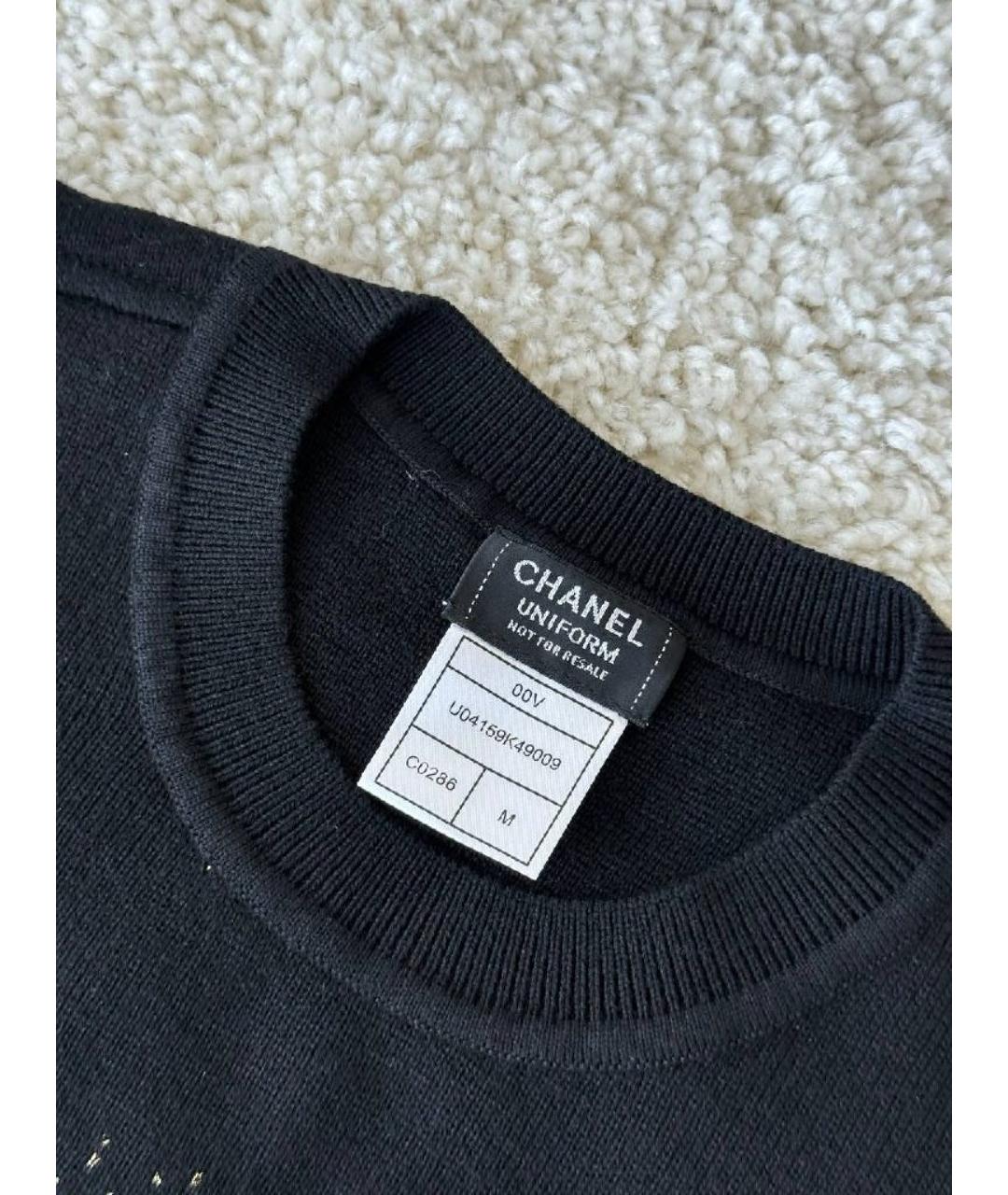 CHANEL Черный джемпер / свитер, фото 4