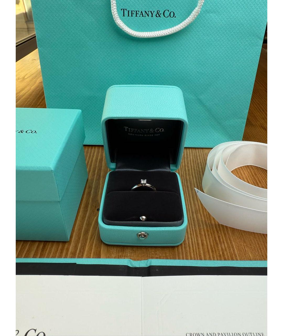 TIFFANY&CO Платиновое кольцо, фото 4