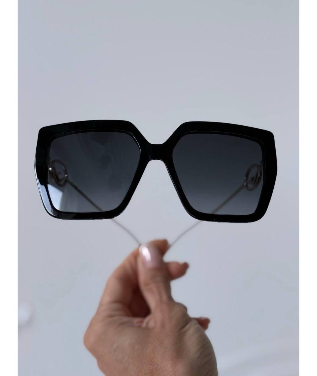 FENDI Черные металлические солнцезащитные очки, фото 5