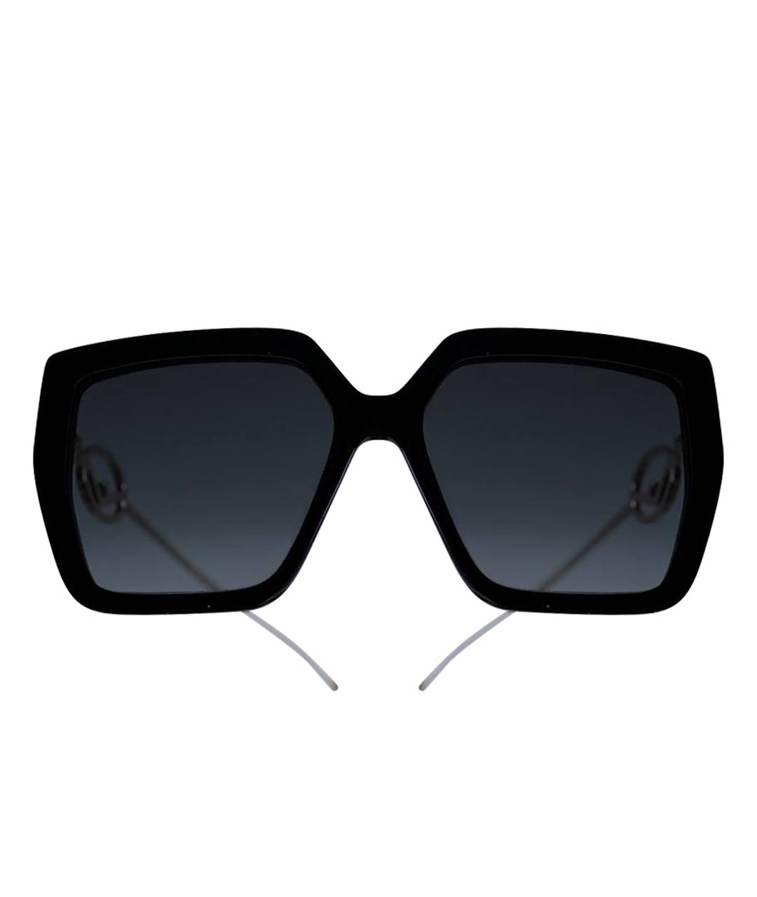 FENDI Черные металлические солнцезащитные очки, фото 1