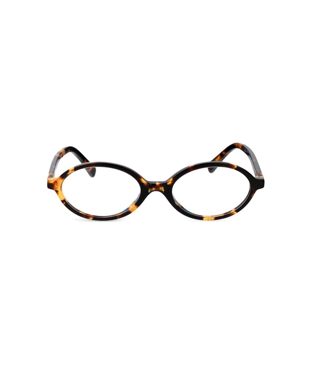 MIU MIU Коричневые пластиковые солнцезащитные очки, фото 2