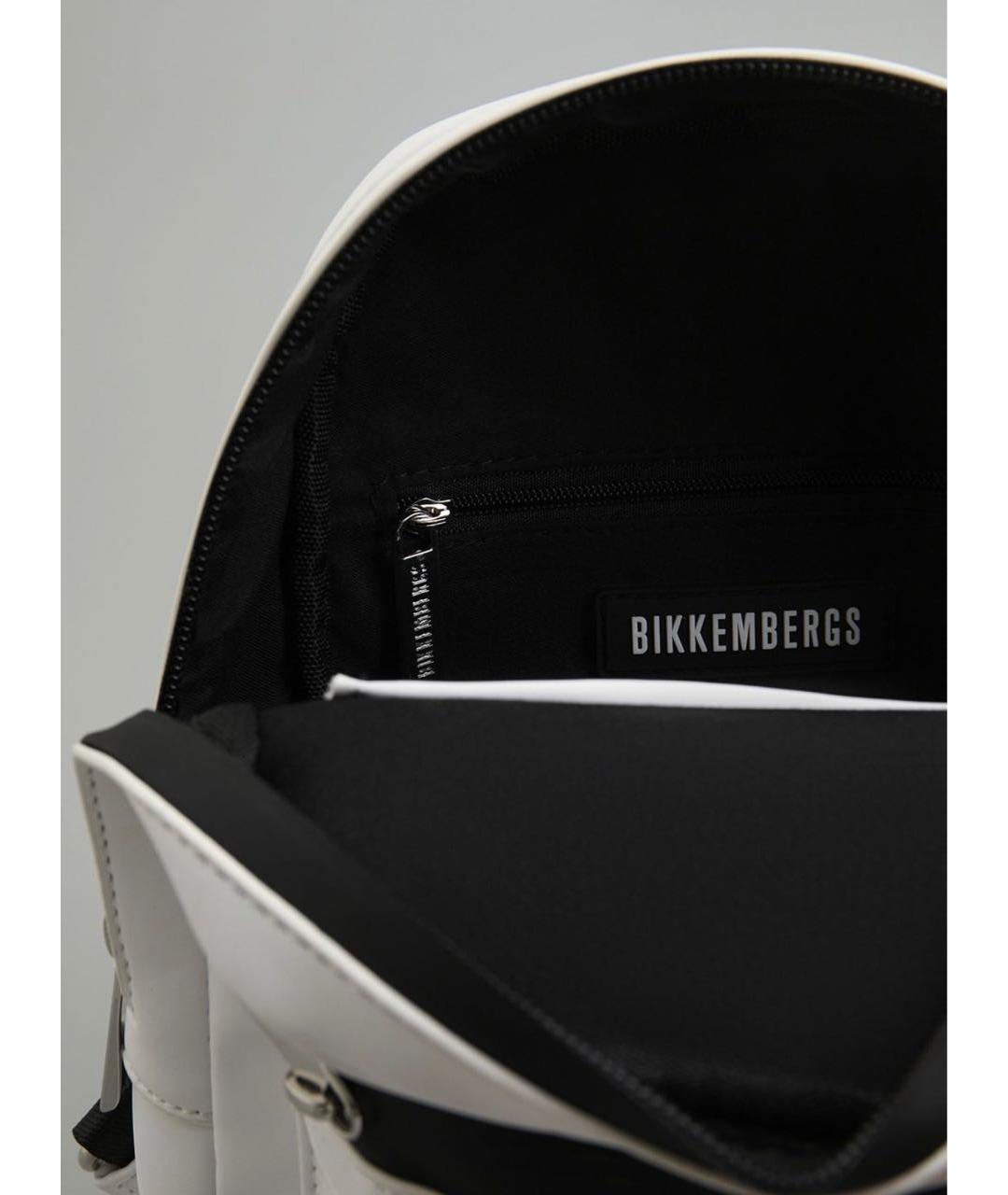 BIKKEMBERGS Белая тканевая сумка на плечо, фото 3