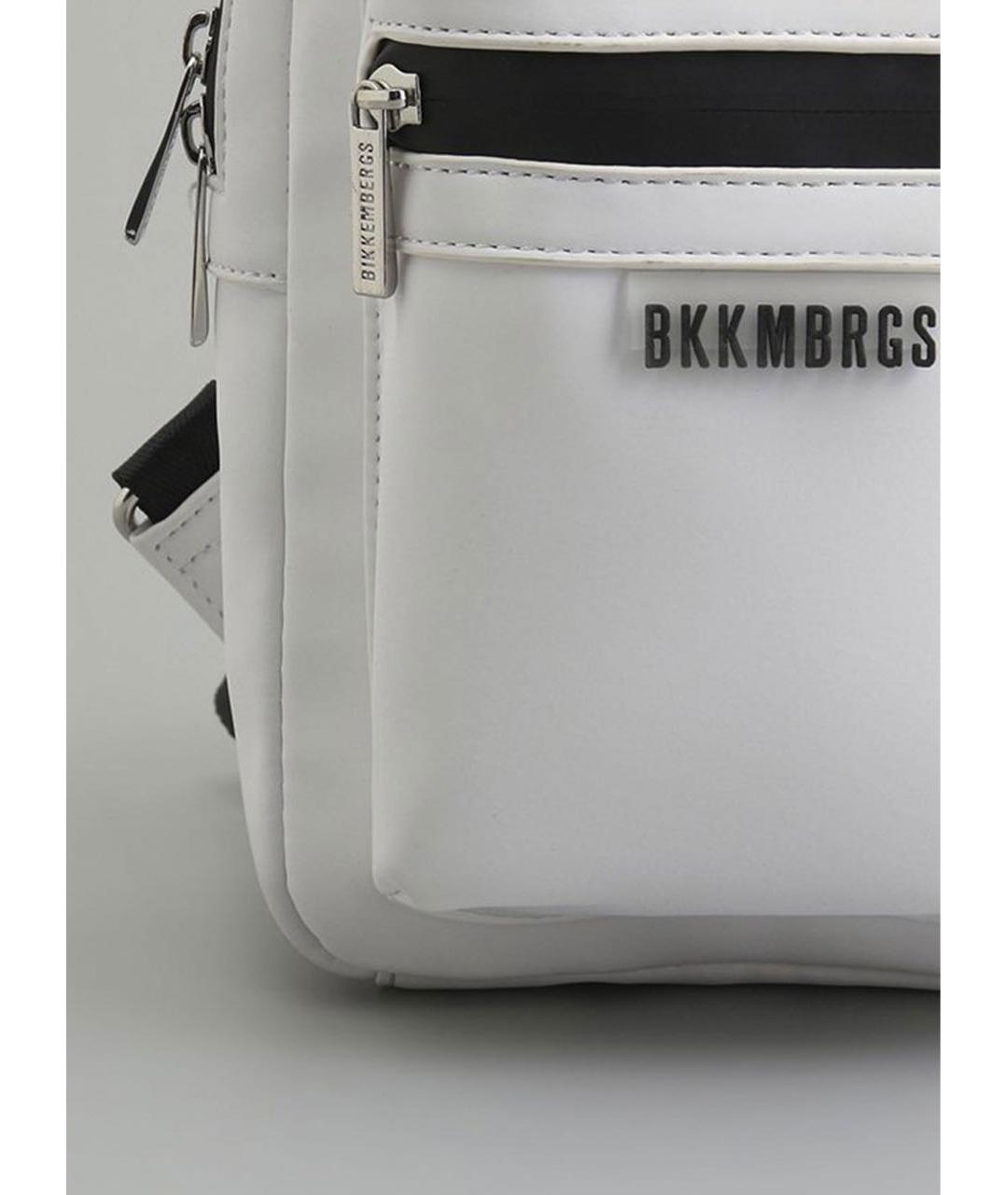 BIKKEMBERGS Белая тканевая сумка на плечо, фото 4