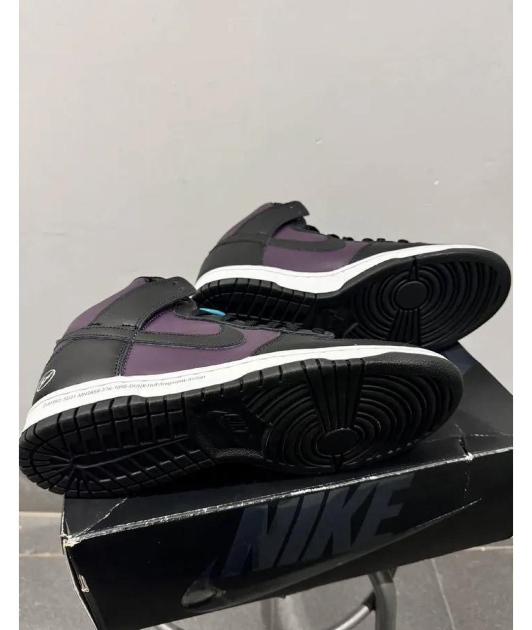 NIKE Фиолетовые высокие кроссовки / кеды, фото 7