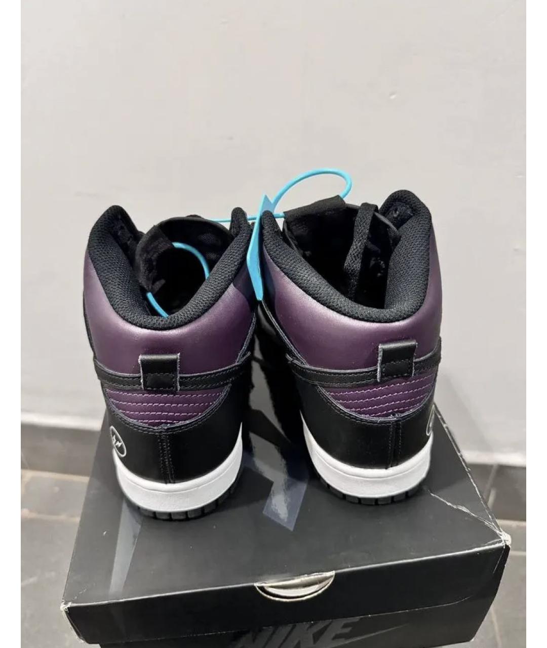 NIKE Фиолетовые высокие кроссовки / кеды, фото 5