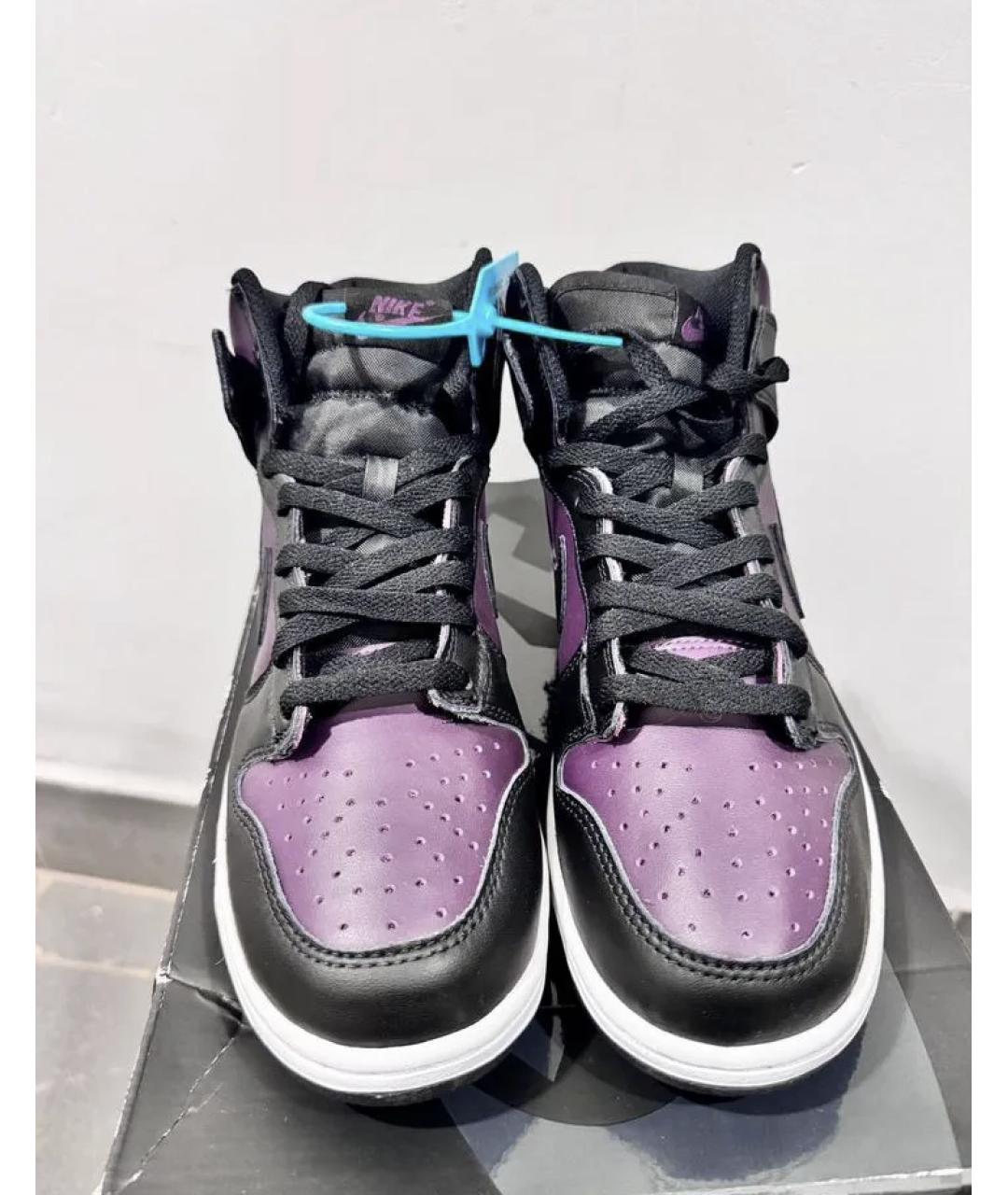 NIKE Фиолетовые высокие кроссовки / кеды, фото 2