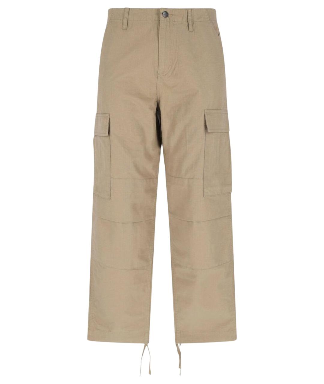 CARHARTT WIP Бежевые повседневные брюки, фото 1